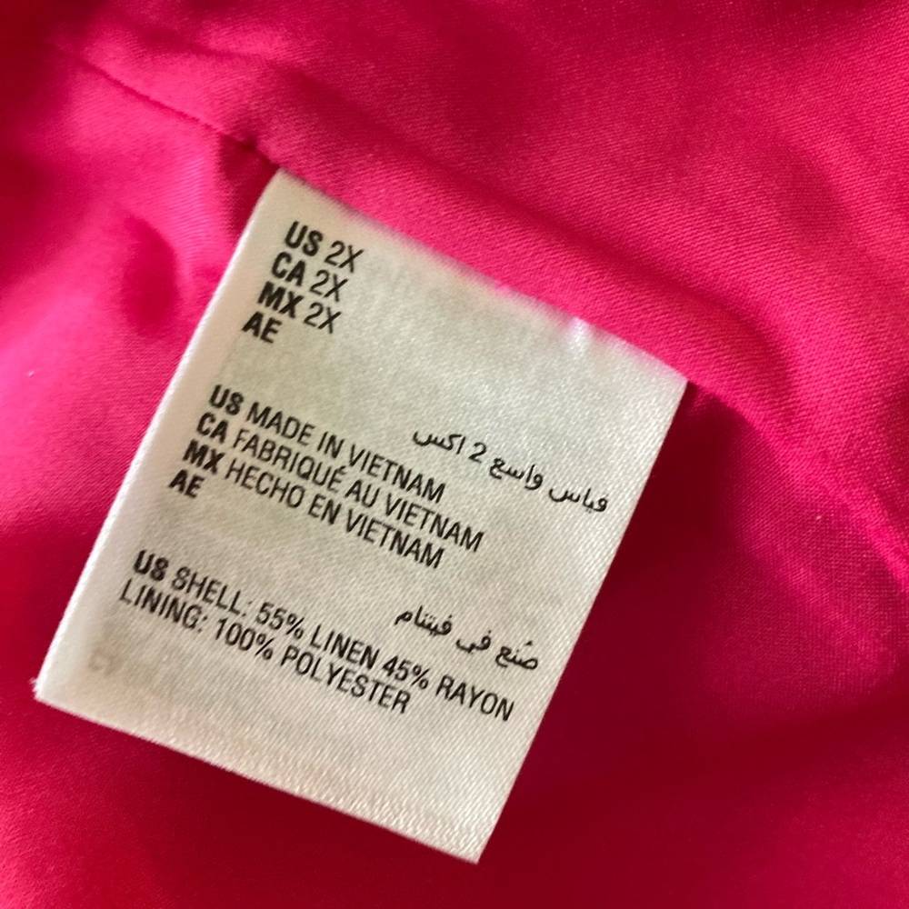 Bar III Pink Blazer with Lapels and Textured Fabric - Picture 4 of 4